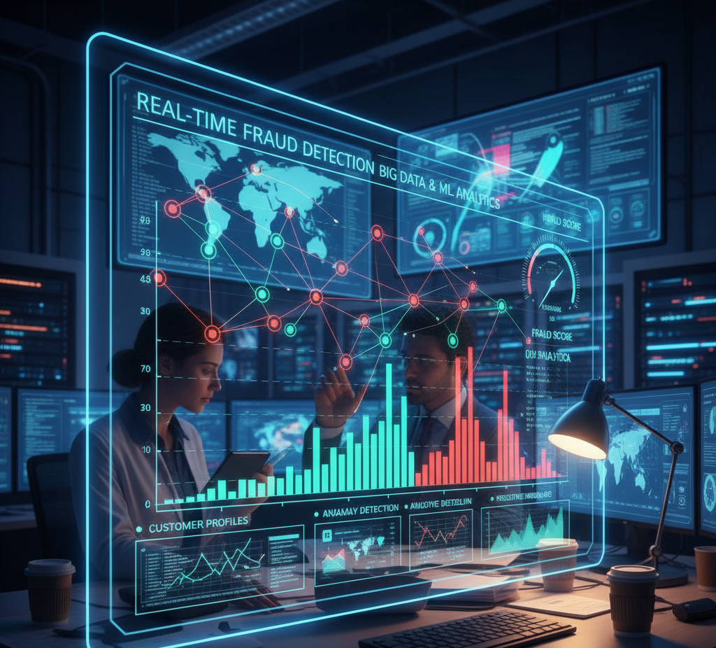 Real-Time Financial Fraud Detection using Big Data & ML